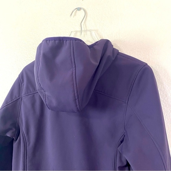 New Balance Plum Sherpa Lined Hooded Soft Shell Zip Up Jacket Size M - Picture 7 of 12